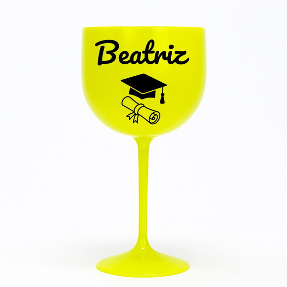 Taça Gin 580ml Formatura Personalizada com Nome Beatriz