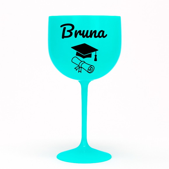 Taça Gin 580ml Formatura Personalizada com Nome Bruna - Imagem 4