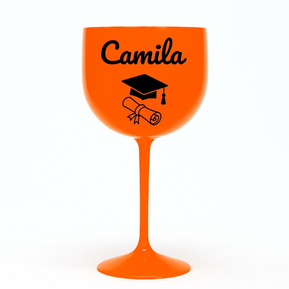 Taça Gin 580ml Formatura Personalizada com Nome Camila - Imagem 3