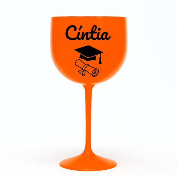 Taça Gin 580ml Formatura Personalizada com Nome Cíntia - Imagem 3