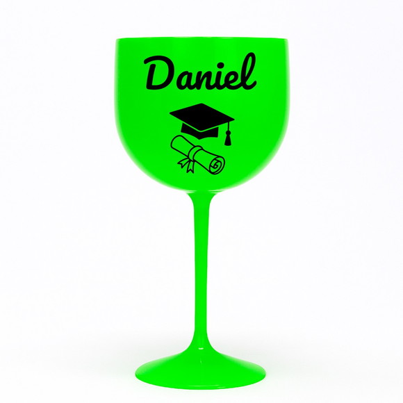 Taça Gin 580ml Formatura Personalizada com Nome Daniel - Imagem 2