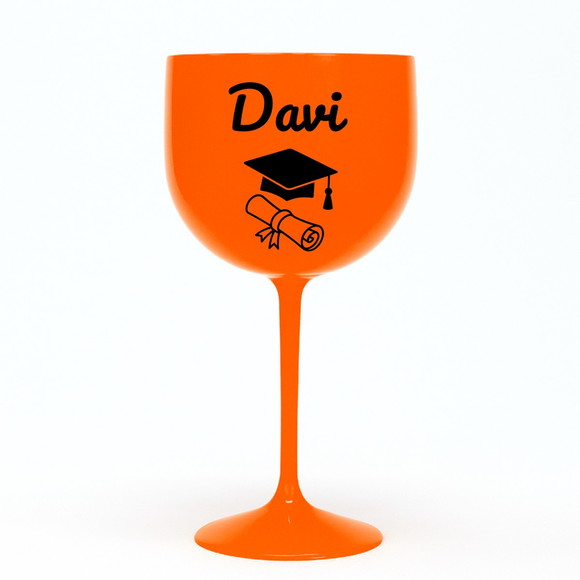 Taça Gin 580ml Formatura Personalizada com Nome Davi - Imagem 3