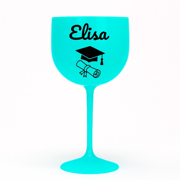 Taça Gin 580ml Formatura Personalizada com Nome Elisa - Imagem 4