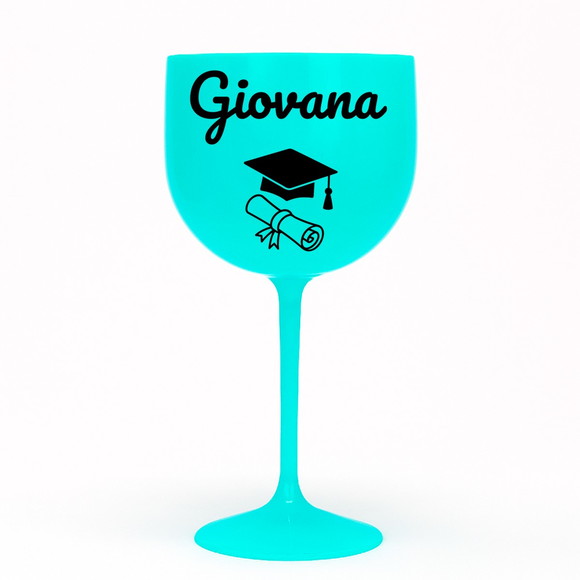 Taça Gin 580ml Formatura Personalizada com Nome Giovana - Imagem 4