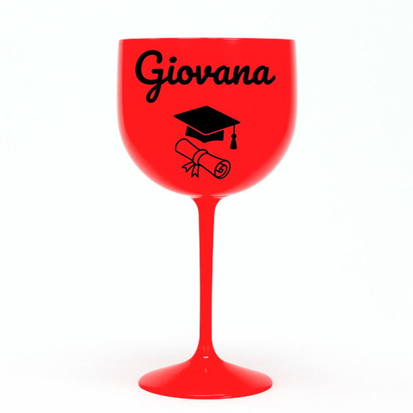 Taça Gin 580ml Formatura Personalizada com Nome Giovana - Imagem 5