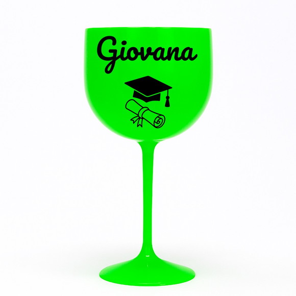 Taça Gin 580ml Formatura Personalizada com Nome Giovana - Imagem 2