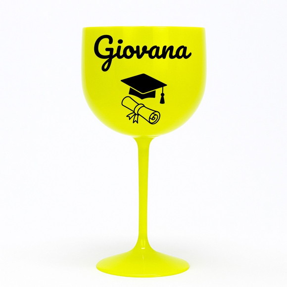 Taça Gin 580ml Formatura Personalizada com Nome Giovana