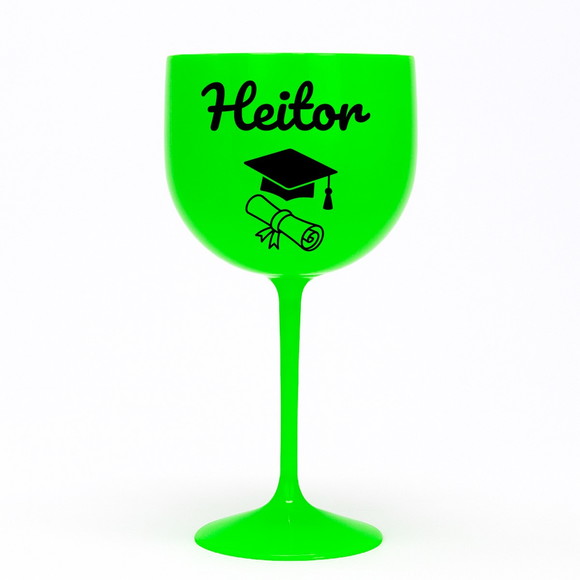 Taça Gin 580ml Formatura Personalizada com Nome Heitor - Imagem 2