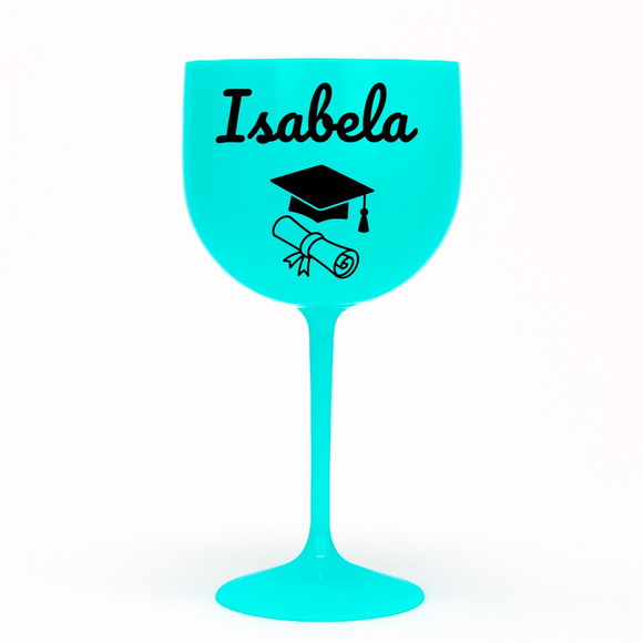 Taça Gin 580ml Formatura Personalizada com Nome Isabela - Imagem 4