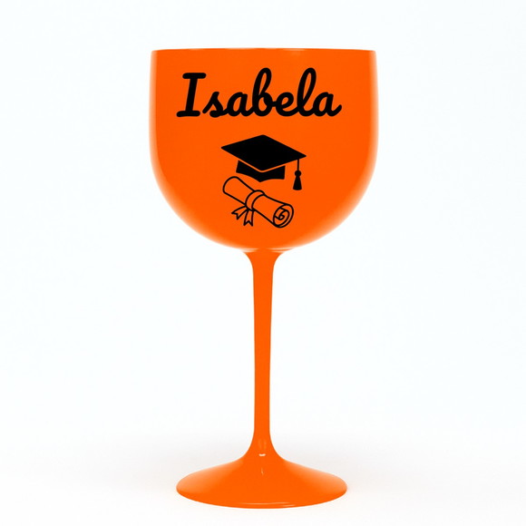 Taça Gin 580ml Formatura Personalizada com Nome Isabela - Imagem 3