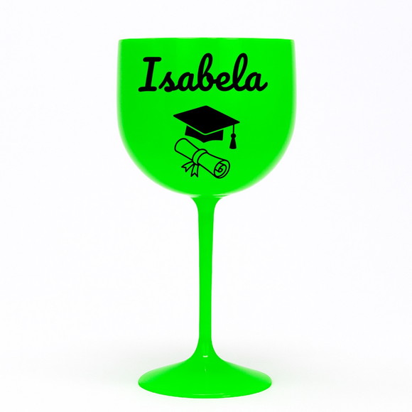 Taça Gin 580ml Formatura Personalizada com Nome Isabela - Imagem 2