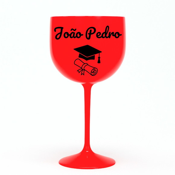 Taça Gin 580ml Formatura Personalizada com Nome João Pedro - Imagem 5