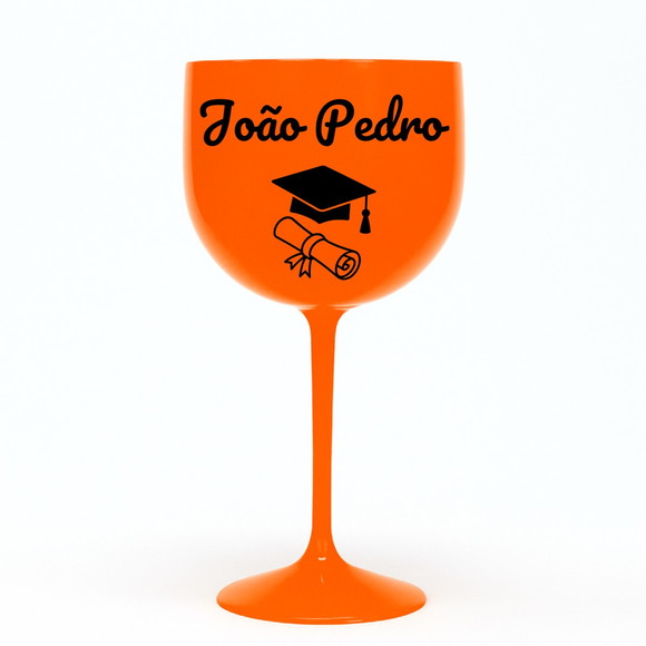 Taça Gin 580ml Formatura Personalizada com Nome João Pedro - Imagem 3