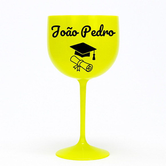 Taça Gin 580ml Formatura Personalizada com Nome João Pedro