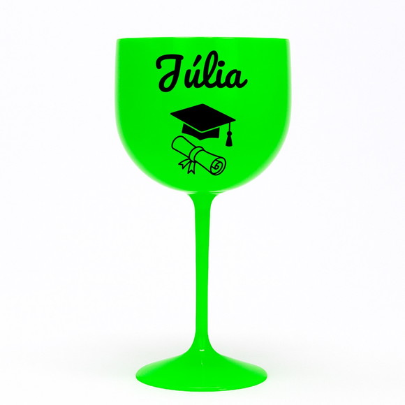 Taça Gin 580ml Formatura Personalizada com Nome Júlia - Imagem 2