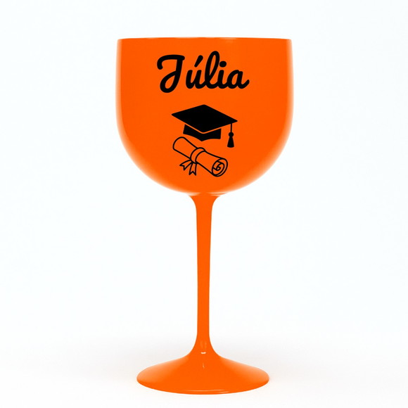 Taça Gin 580ml Formatura Personalizada com Nome Júlia - Imagem 3
