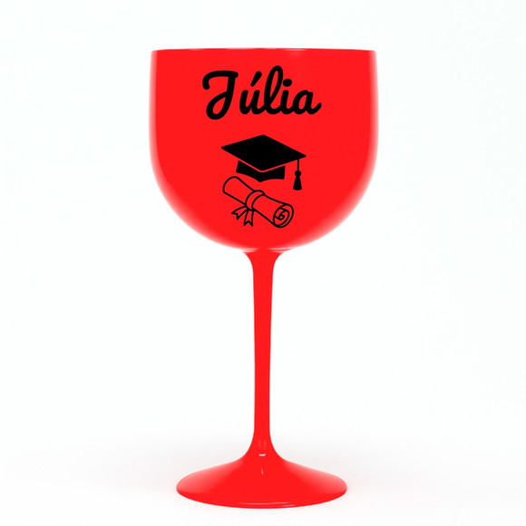 Taça Gin 580ml Formatura Personalizada com Nome Júlia - Imagem 5