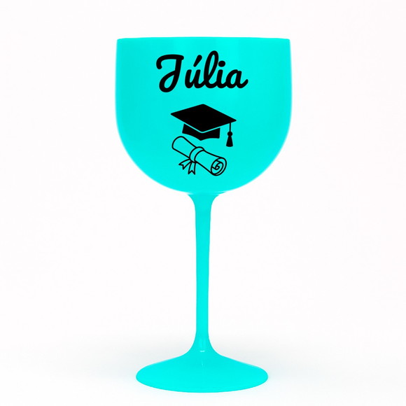 Taça Gin 580ml Formatura Personalizada com Nome Júlia - Imagem 4