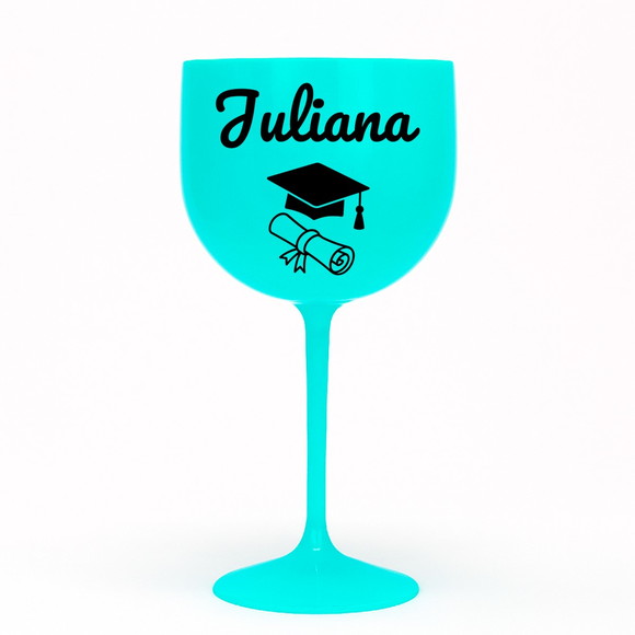 Taça Gin 580ml Formatura Personalizada com Nome Juliana - Imagem 4