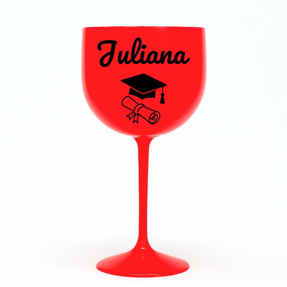 Taça Gin 580ml Formatura Personalizada com Nome Juliana - Imagem 5