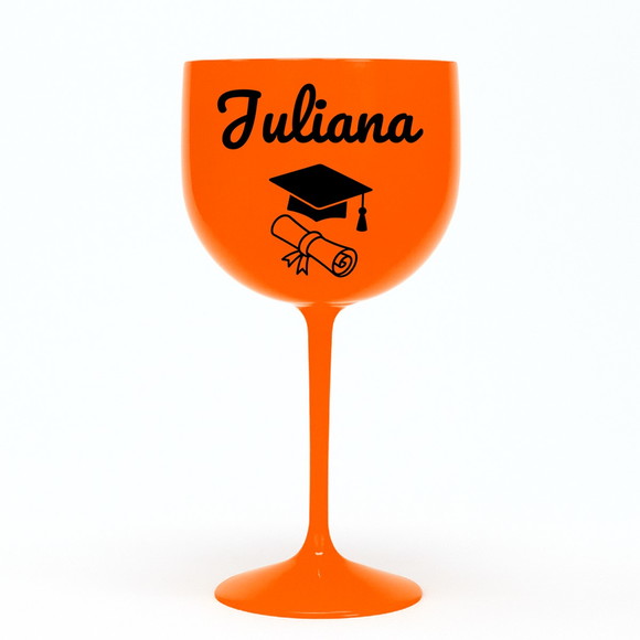 Taça Gin 580ml Formatura Personalizada com Nome Juliana - Imagem 3
