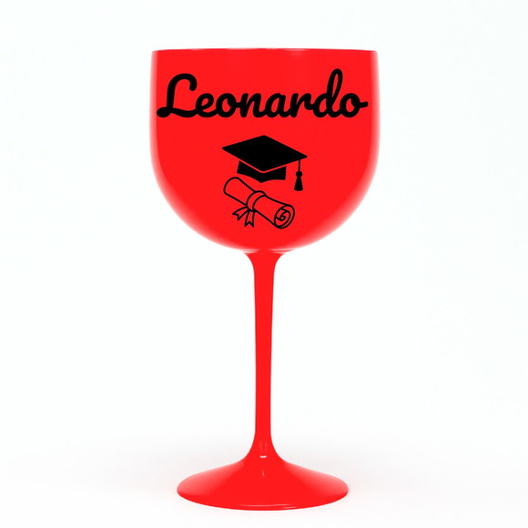 Taça Gin 580ml Formatura Personalizada com Nome Leonardo - Imagem 5