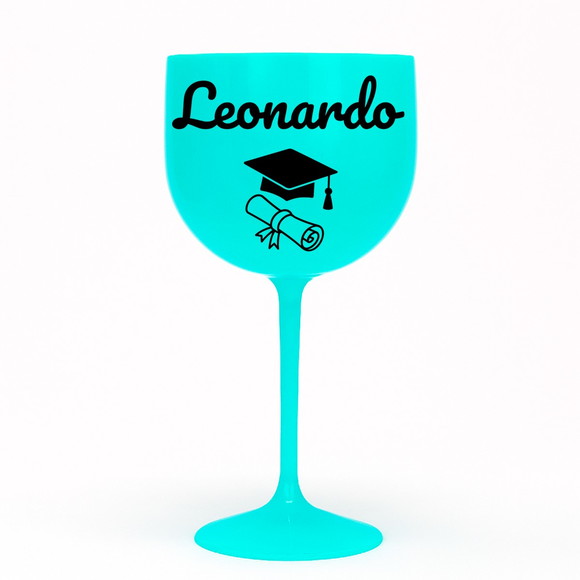 Taça Gin 580ml Formatura Personalizada com Nome Leonardo - Imagem 4