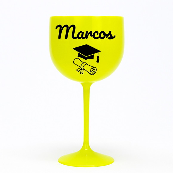 Taça Gin 580ml Formatura Personalizada com Nome Marcos