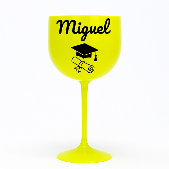 Taça Gin 580ml Formatura Personalizada com Nome Miguel