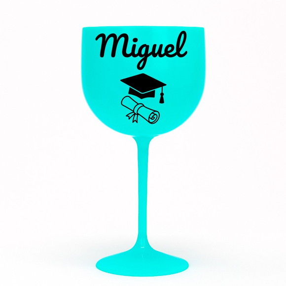 Taça Gin 580ml Formatura Personalizada com Nome Miguel - Imagem 4