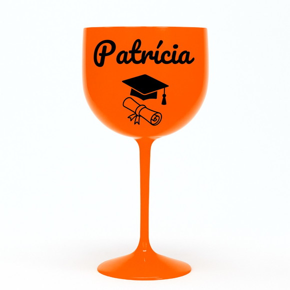 Taça Gin 580ml Formatura Personalizada com Nome Patrícia - Imagem 3