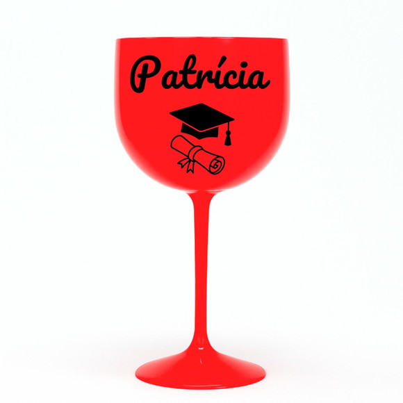 Taça Gin 580ml Formatura Personalizada com Nome Patrícia - Imagem 5