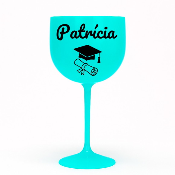 Taça Gin 580ml Formatura Personalizada com Nome Patrícia - Imagem 4