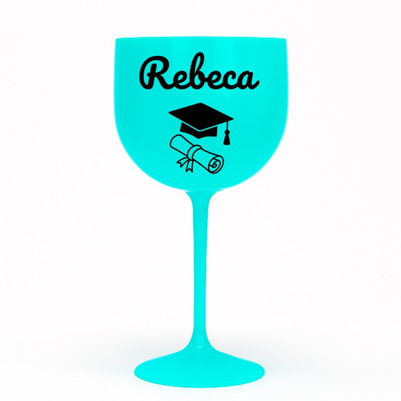 Taça Gin 580ml Formatura Personalizada com Nome Rebeca - Imagem 4