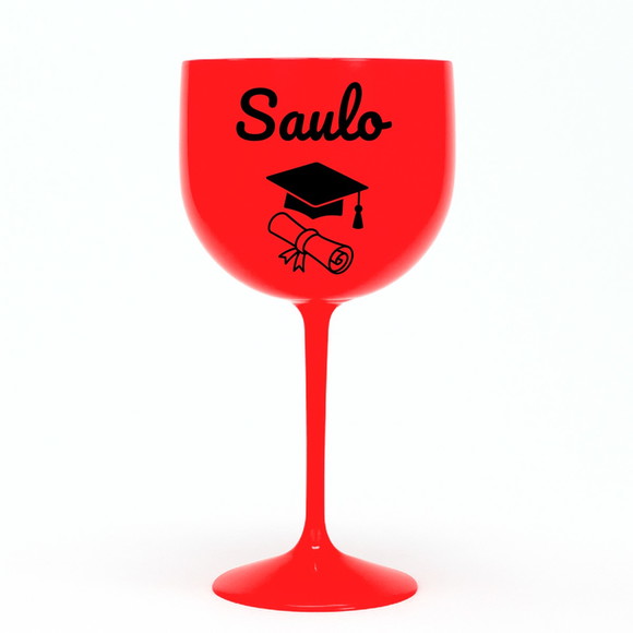 Taça Gin 580ml Formatura Personalizada com Nome Saulo - Imagem 5