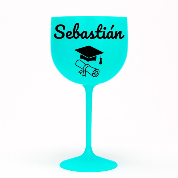 Taça Gin 580ml Formatura Personalizada com Nome Sebastián - Imagem 4