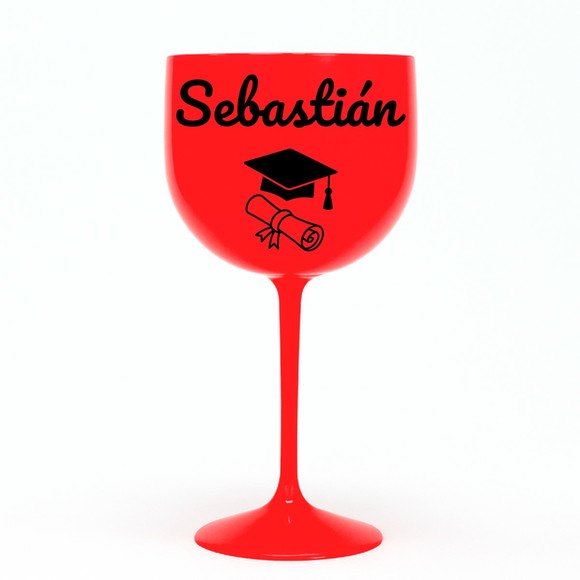 Taça Gin 580ml Formatura Personalizada com Nome Sebastián - Imagem 5