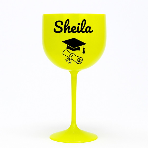 Taça Gin 580ml Formatura Personalizada com Nome Sheila