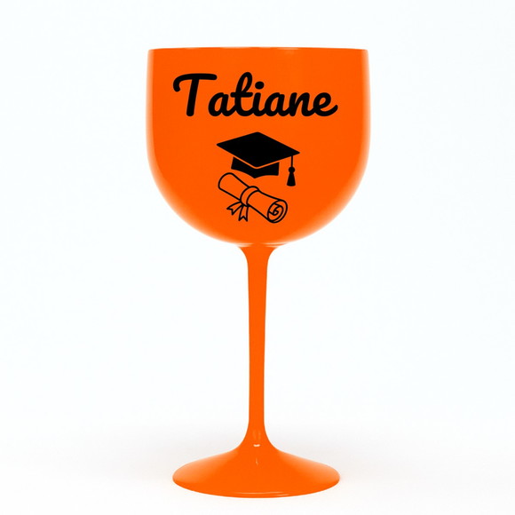 Taça Gin 580ml Formatura Personalizada com Nome Tatiane - Imagem 3