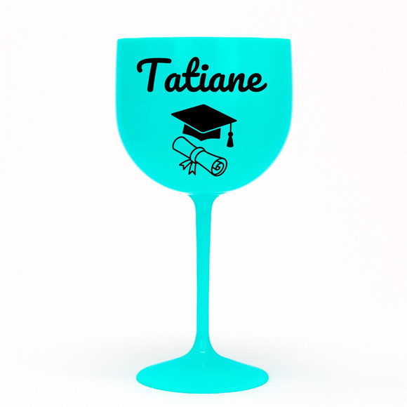Taça Gin 580ml Formatura Personalizada com Nome Tatiane - Imagem 4