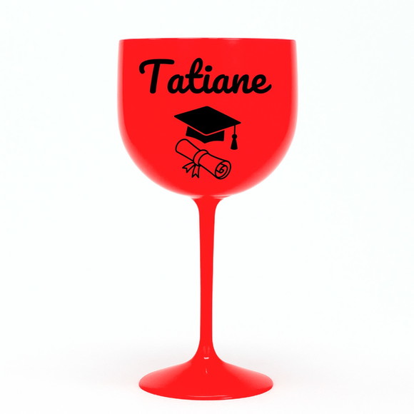 Taça Gin 580ml Formatura Personalizada com Nome Tatiane - Imagem 5