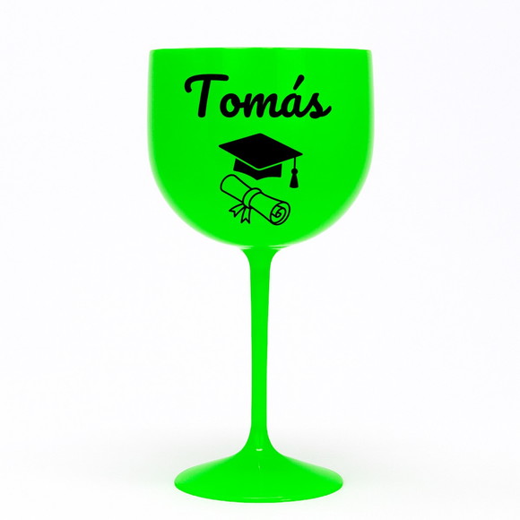 Taça Gin 580ml Formatura Personalizada com Nome Tomás - Imagem 2