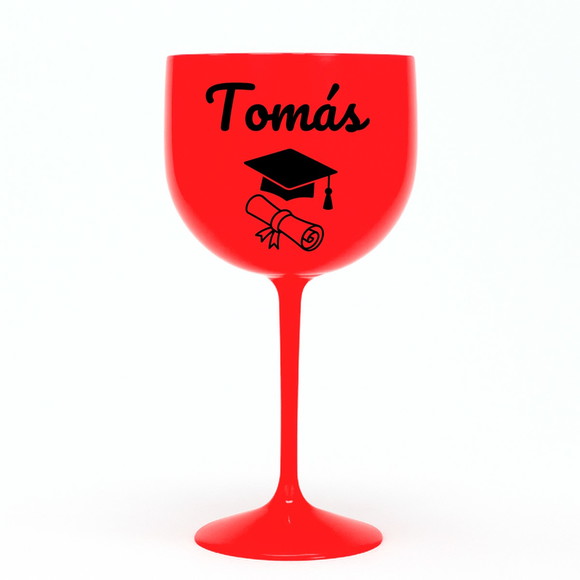 Taça Gin 580ml Formatura Personalizada com Nome Tomás - Imagem 5