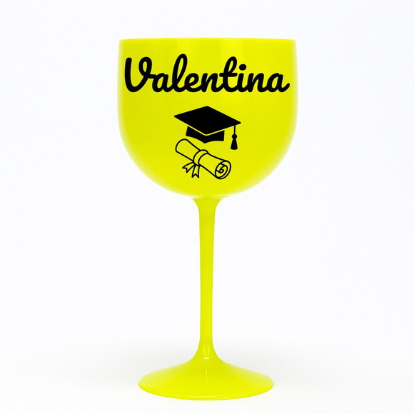 Taça Gin 580ml Formatura Personalizada com Nome Valentina