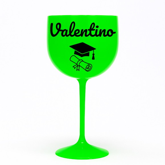 Taça Gin 580ml Formatura Personalizada com Nome Valentino - Imagem 2
