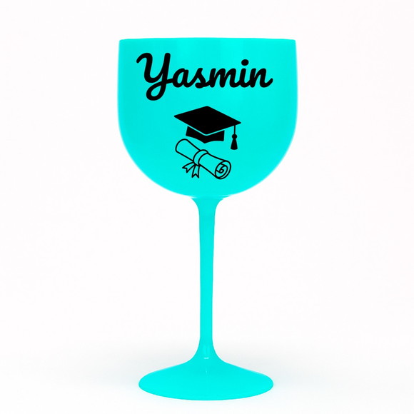 Taça Gin 580ml Formatura Personalizada com Nome Yasmin - Imagem 4