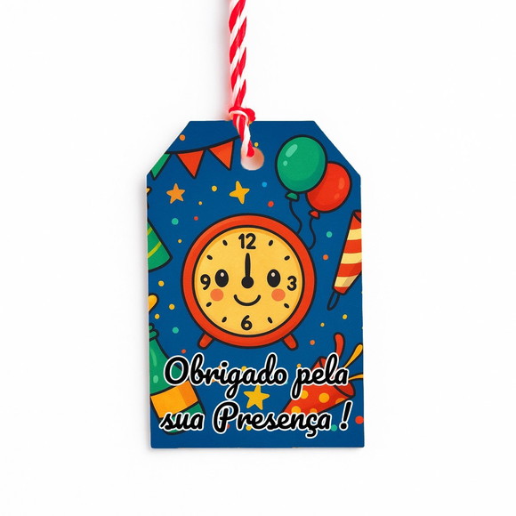 Tag de Agradecimento Personalizada 7x5 Ano Novo - Imagem 4