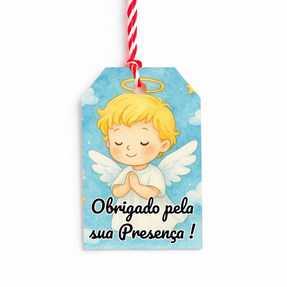Tag de Agradecimento Personalizada 7x5 Meu Batizado - Imagem 3