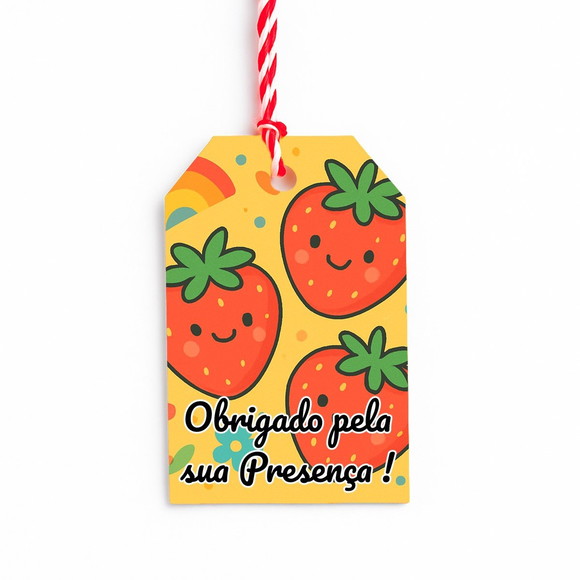 Tag de Agradecimento Personalizada 7x5 Moaranguinhos Fofos - Imagem 5