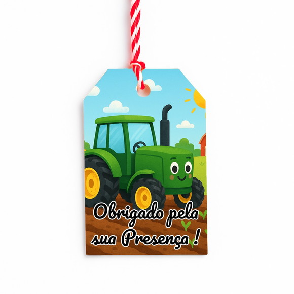 Tag de Agradecimento Personalizada 7x5 Trator - Imagem 4